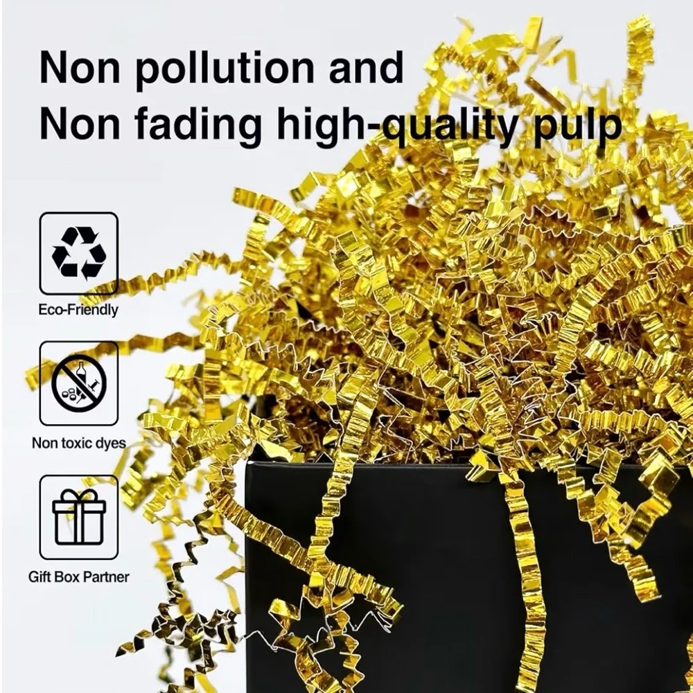 Gold Metallic Shredded Paper Filler